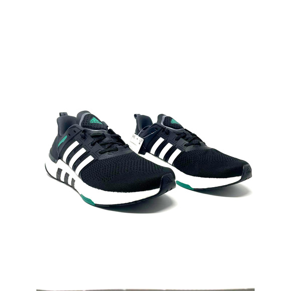 adidas Equipment Plus BOOST Running Shoes Black White Green Mens Size 10 H02759